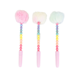 Rainbow Pom Pom Pen