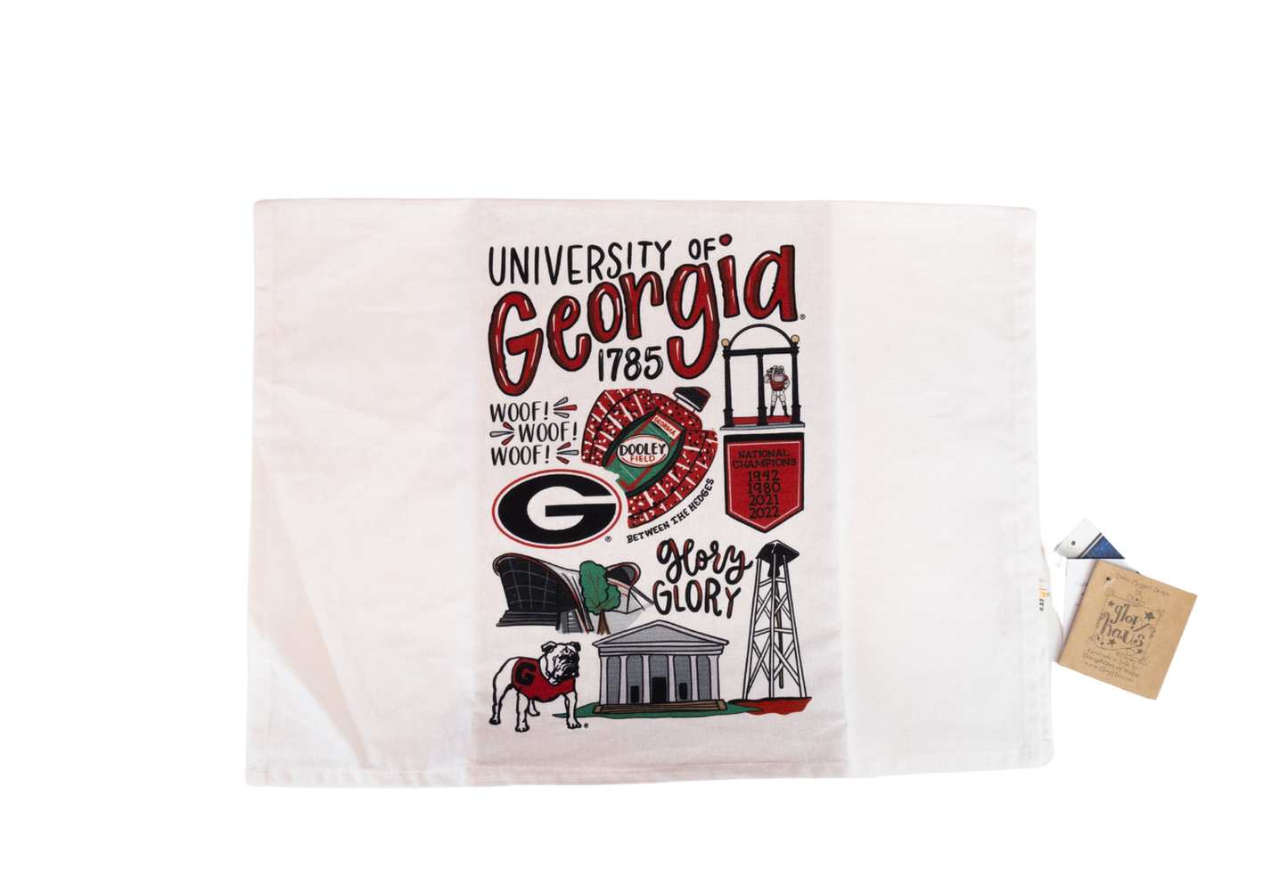 Game Day UGA Tea Towel