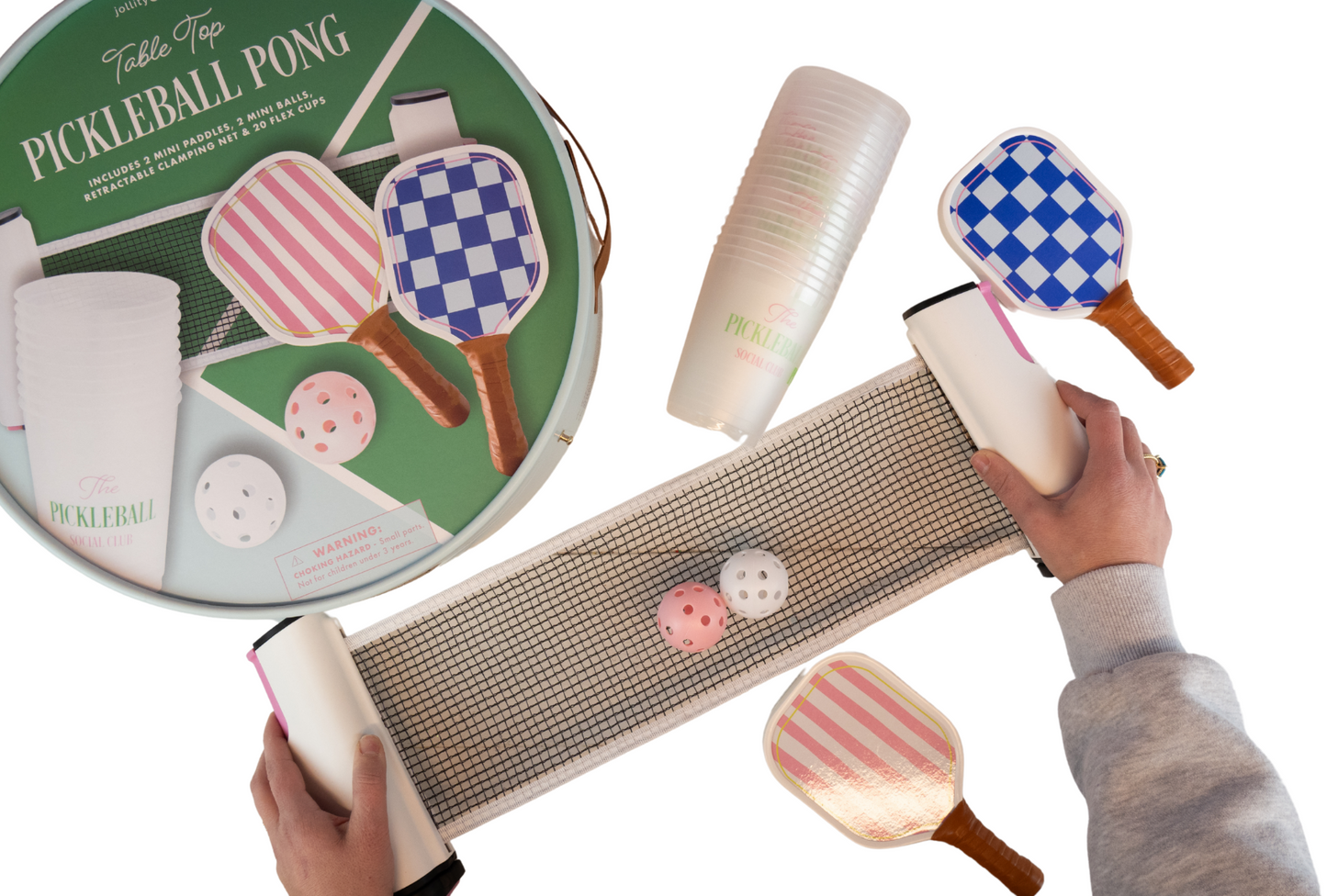 Jollity & Co- Pickleball Pong Table Top Set