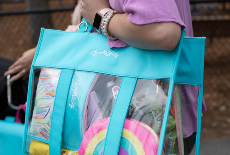 Lynn Lilly - Large Teal Tote Bag