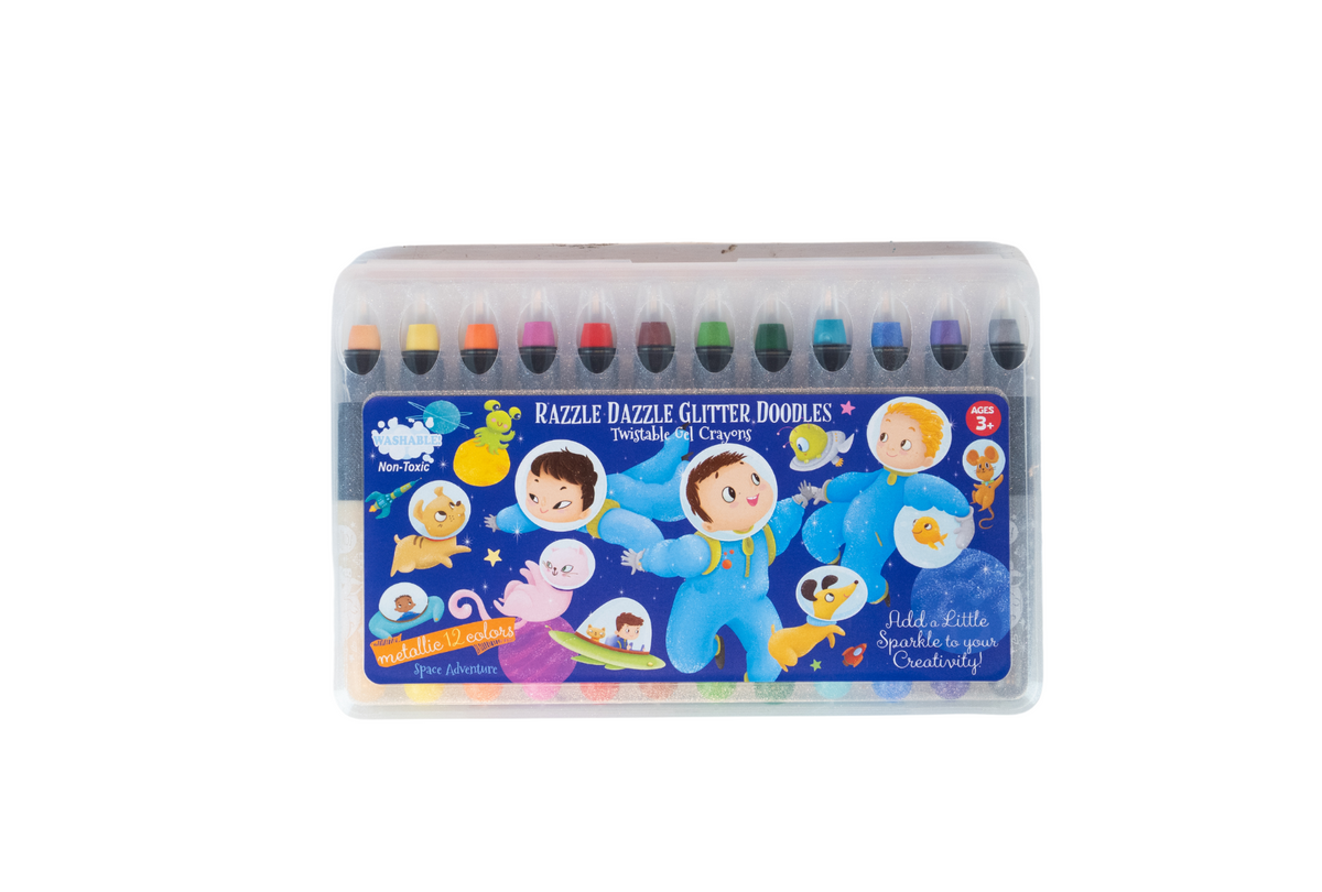 Crayon Razzle Razzle Dazzle Glitter Doodle Gel Crayons – Confetti Clubhouse